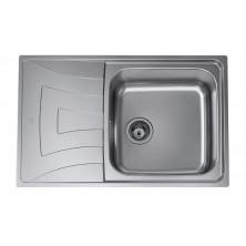 Teka UNIVERSO MAX 79 1C1E SF Lavabo sobre-encimera Rectangular Acero inoxidable