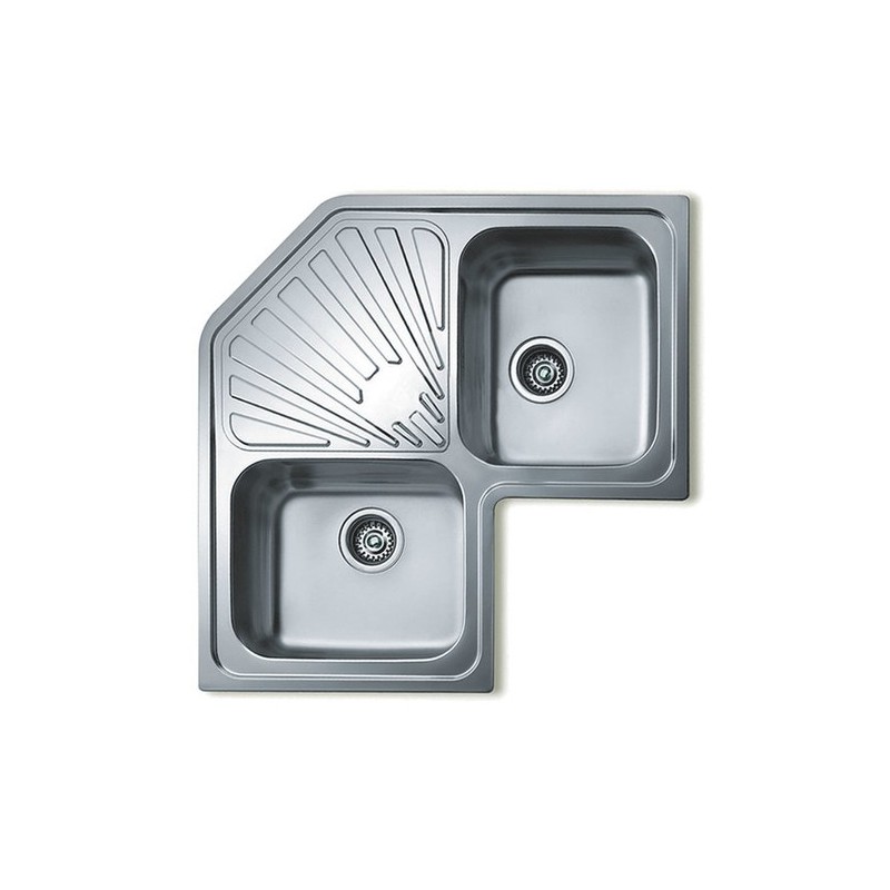 Teka ANGULAR 2C SF Lavabo sobre-encimera Esquina Metal