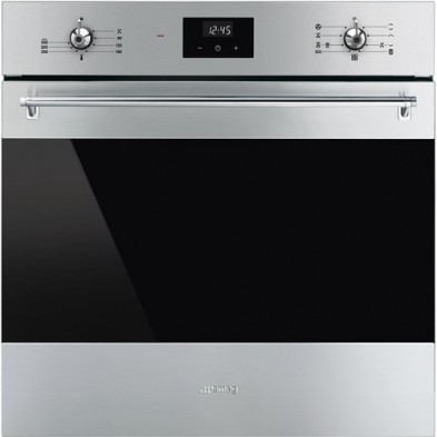 Smeg Classic SF6300TVX horno 70 L 3000 W A Negro, Acero inoxidable