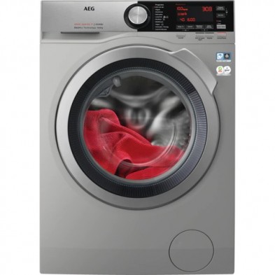 AEG L8WEC162SC lavadora-secadora Independiente Carga frontal Plata E