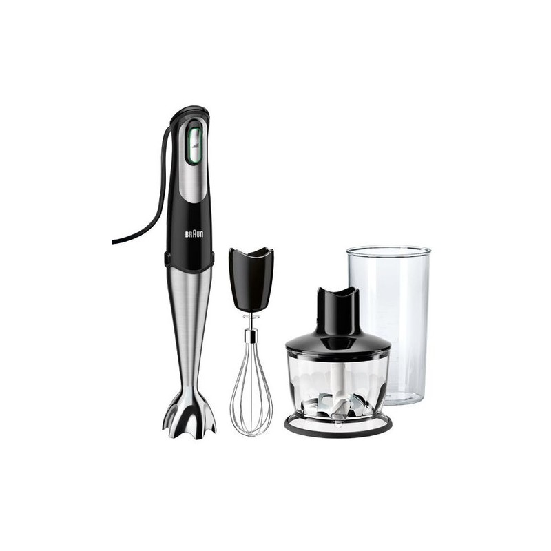 Braun MQ735 Sauce 0,5 L Batidora de inmersión 750 W Negro, Acero inoxidable