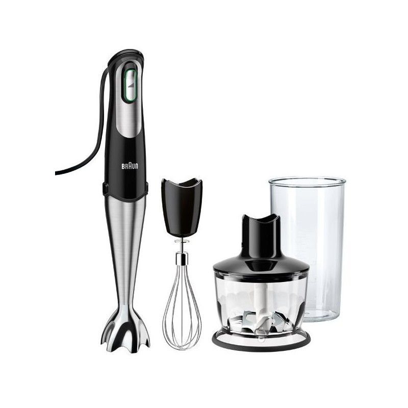 Braun MQ735 Sauce 0,5 L Batidora de inmersión 750 W Negro, Acero inoxidable