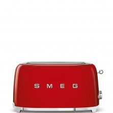 Smeg TSF02RDEU tostadora 4 rebanada(s) 1500 W Rojo
