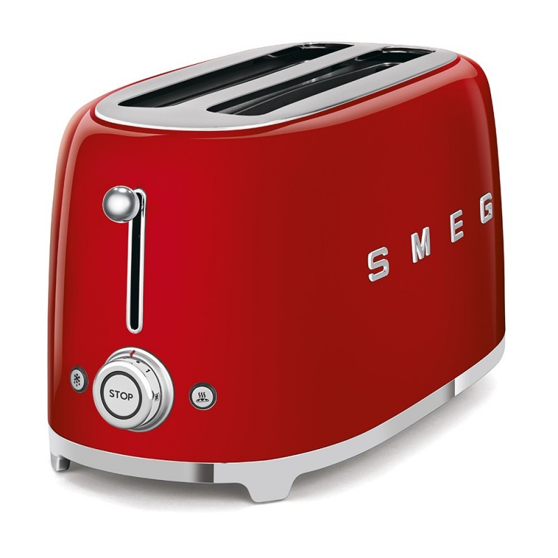 Smeg TSF02RDEU tostadora 4 rebanada(s) 1500 W Rojo
