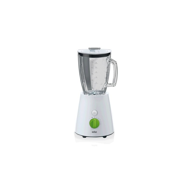 Braun JB 3060 WH 1,5 L Batidora de vaso 800 W Verde, Blanco