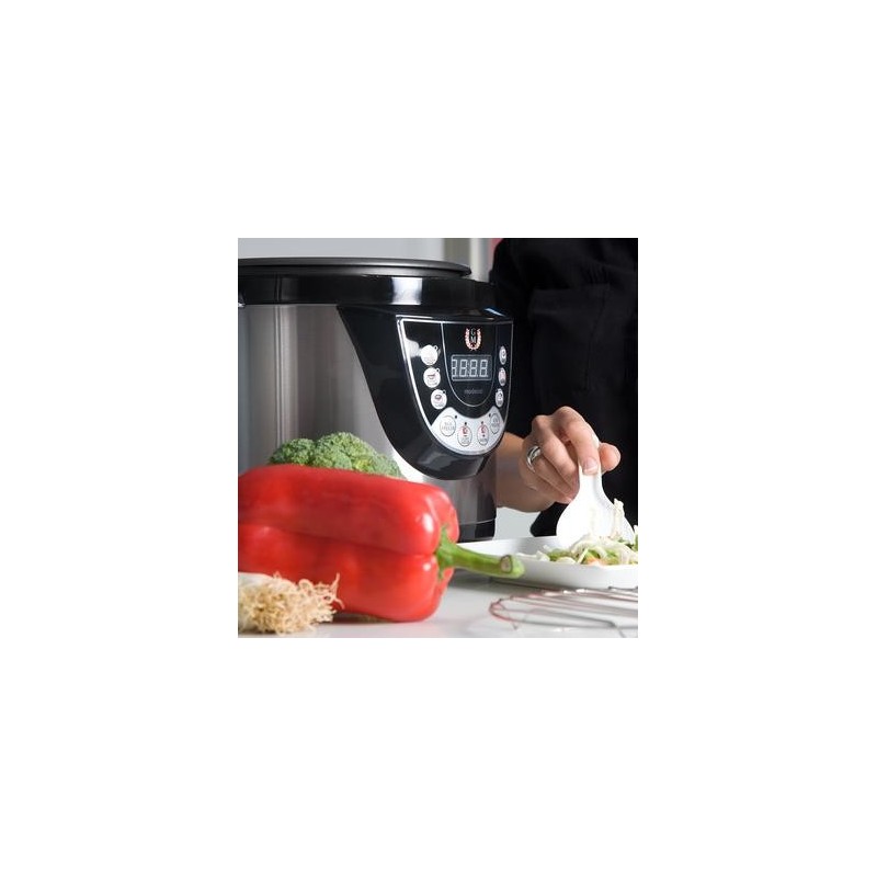 Cecotec 02003 olla a presión 6 L Negro, Acero inoxidable 1000 W