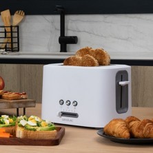 Cecotec TOAST&TASTE 9000 DOUBLE WHITE 2 rebanada(s) 980 W Blanco
