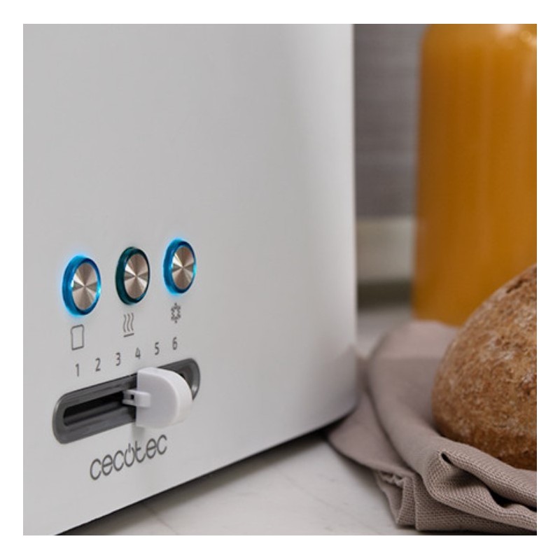 Cecotec TOAST&TASTE 9000 DOUBLE WHITE 2 rebanada(s) 980 W Blanco