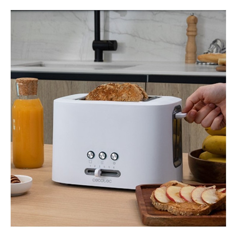 Cecotec TOAST&TASTE 9000 DOUBLE WHITE 2 rebanada(s) 980 W Blanco