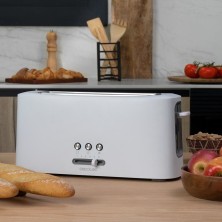 Cecotec 03189 tostadora 2 rebanada(s) 980 W Blanco