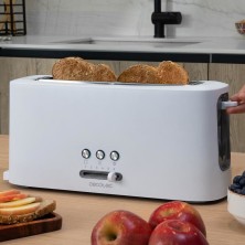Cecotec 03189 tostadora 2 rebanada(s) 980 W Blanco