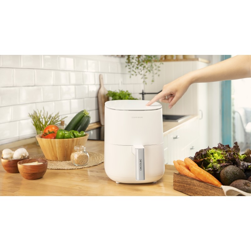 Cecotec CecoFry Deluxe Rapid Sun Sencillo 2,5 L Independiente 1400 W Freidora de aire caliente Blanc