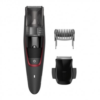 Philips BEARDTRIMMER Series 7000 Barbero con sistema de aspiración, posiciones precisión de 0,5 mm