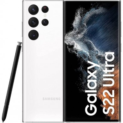 Smartphone Samsung Galaxy S22 Ultra 8GB  128GB  6.8"  5G  Blanco