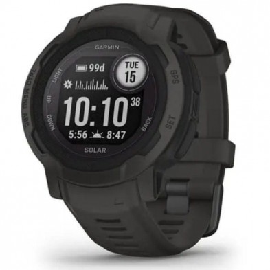 Smartwatch Garmin Instinct 2 Solar  Notificaciones  Frecuencia Cardíaca  GPS  Negro