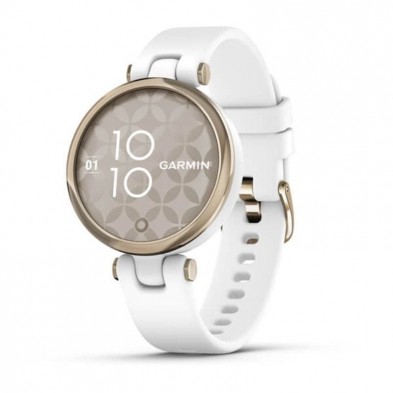Smartwatch Garmin Lily Sport  Notificaciones  Frecuencia Cardíaca  GPS  Oro Crema y Blanco