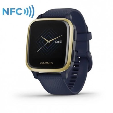 Smartwatch Garmin Venu SQ Music Edition  Notificaciones  Frecuencia Cardíaca  GPS  Oro Claro