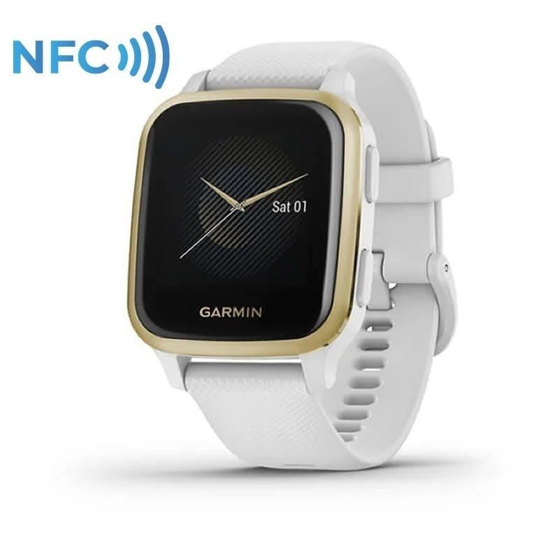 Smartwatch Garmin Venu SQ  Notificaciones  Frecuencia Cardíaca  GPS  Oro Claro