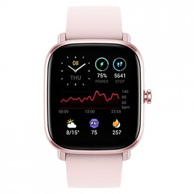 Smartwatch Huami Amazfit GTS 2 Mini  Notificaciones  Frecuencia Cardíaca  Rosa Flamenco