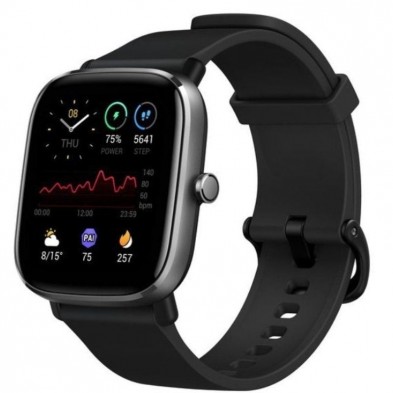 Smartwatch Huami Amazfit GTS 2 Mini  Notificaciones  Frecuencia Cardíaca  Negro Meteorito