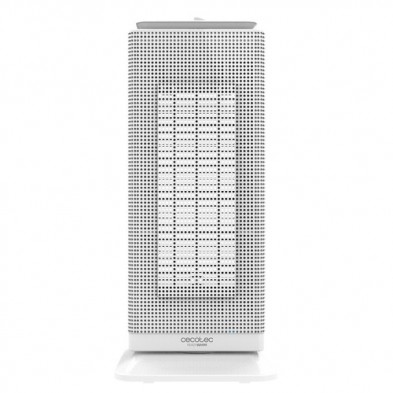 Cecotec 05311 calefactor eléctrico Interior Acero inoxidable, Blanco 2000 W Ventilador eléctrico