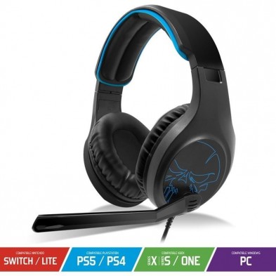 Auriculares Gaming con Micrófono Spirit of Gamer Elite-H20  Jack 3.5  Azules
