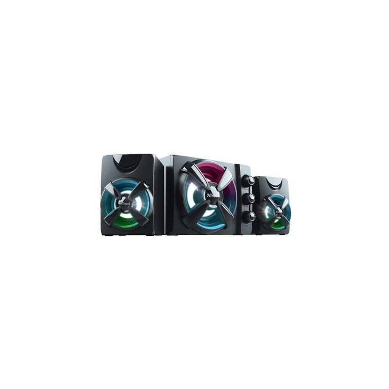 Trust Ziva RGB 2.1 Gaming 11 W Negro 2.1 canales