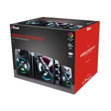 Trust Ziva RGB 2.1 Gaming 11 W Negro 2.1 canales