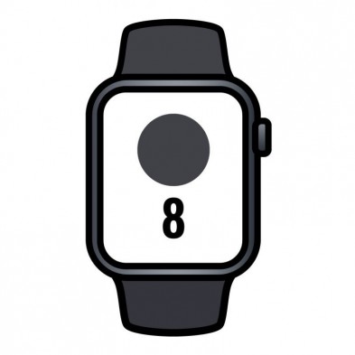 Apple Watch Series 8  GPS  Cellular  41mm  Caja de Aluminio Medianoche  Correa Deportiva Medianoche