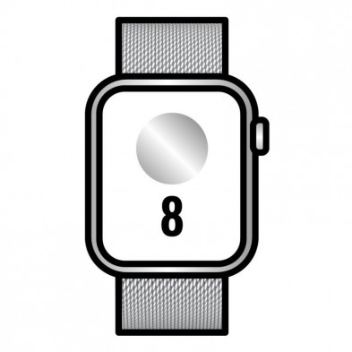 Apple Watch Series 8  GPS  Cellular  41mm  Caja de Acero Inoxidable Plata  Correa Milanese Loop Plata