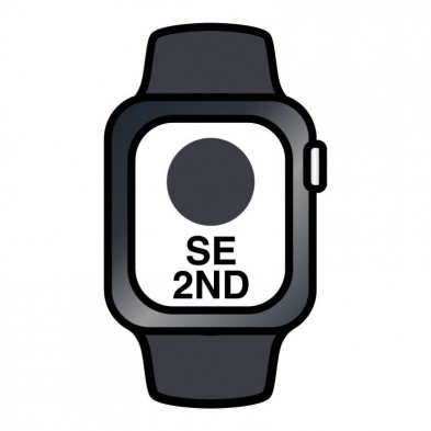 Apple Watch SE  GPS  40mm  Caja de Aluminio en Negro Medianoche  Correa Deportiva Negro Medianoche