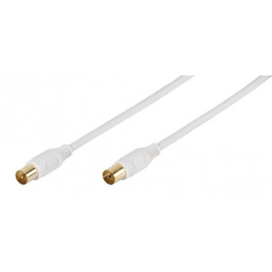 Vivanco 48/20 30GW cable coaxial 3 m IEC Blanco