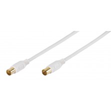 Vivanco 48/20 15GW cable coaxial 1,5 m IEC Blanco