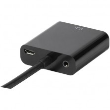 Vivanco 47/80 04 0,1 m HDMI tipo A (Estándar) VGA (D-Sub) Negro