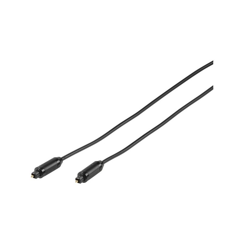 Vivanco 46/40 10 cable de fibra optica 1 m TOSLINK ODT Negro