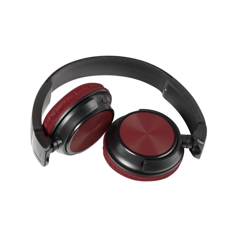 Vivanco Mooove Air Auriculares Inalámbrico y alámbrico Diadema Llamadas/Música Bluetooth Negro, Rojo