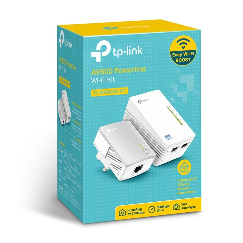 TP-Link TL-WPA4220 KIT 600 Mbit/s Ethernet Wifi Blanco 2 pieza(s)