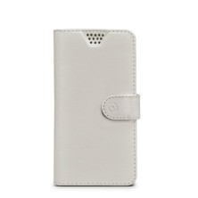 Celly WALLY UNICA funda para teléfono móvil 12,7 cm (5") Funda cartera Blanco