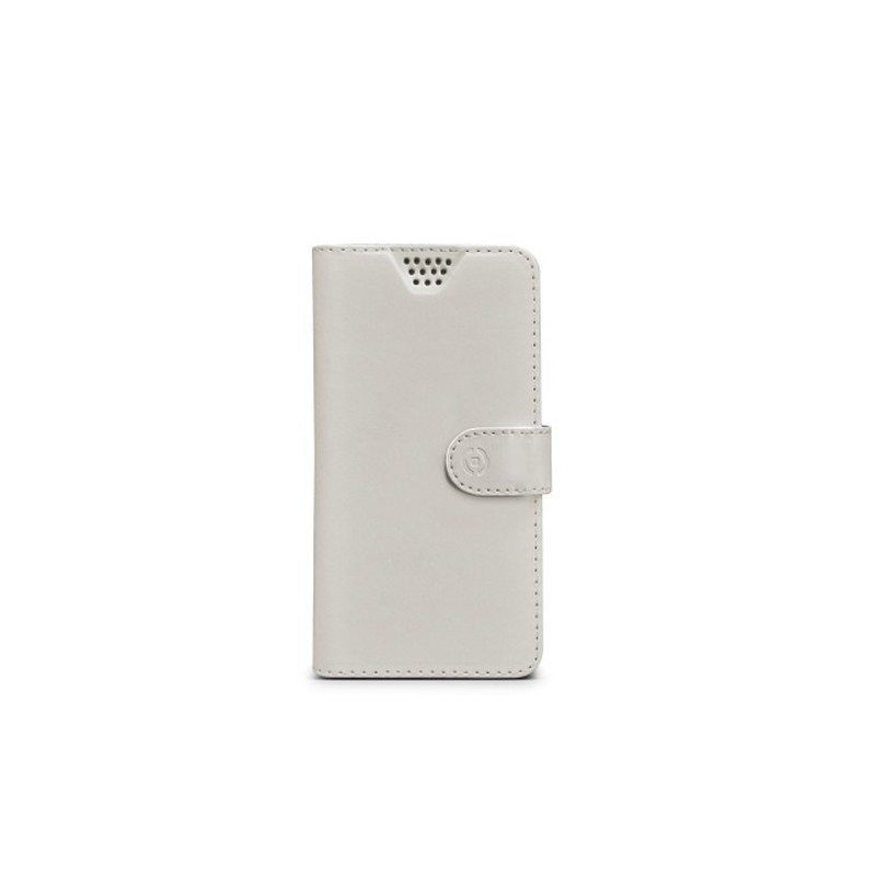 Celly WALLY UNICA funda para teléfono móvil 12,7 cm (5") Funda cartera Blanco