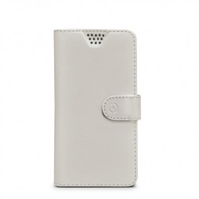 Celly WALLY UNICA funda para teléfono móvil 12,7 cm (5") Funda cartera Blanco