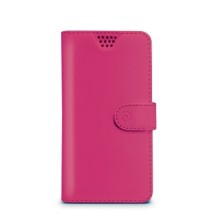 Celly WALLYUNIXLFX funda para teléfono móvil 12,7 cm (5") Funda cartera Rosa