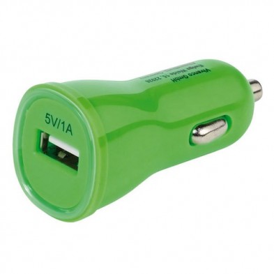 Vivanco PBVV1AUSBCCGR adaptador e inversor de corriente Auto Verde