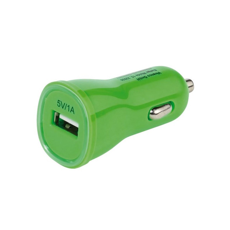 Vivanco PBVV1AUSBCCGR adaptador e inversor de corriente Auto Verde