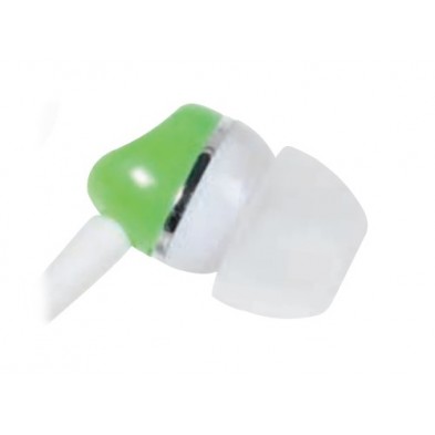 Vivanco Colour Buds Auriculares Alámbrico Dentro de oído Música Verde, Blanco