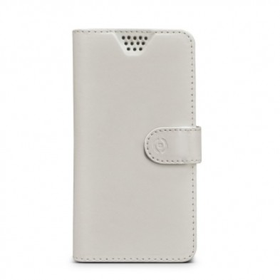 Celly WALLY UNICA funda para teléfono móvil 14,5 cm (5.7") Funda cartera Blanco