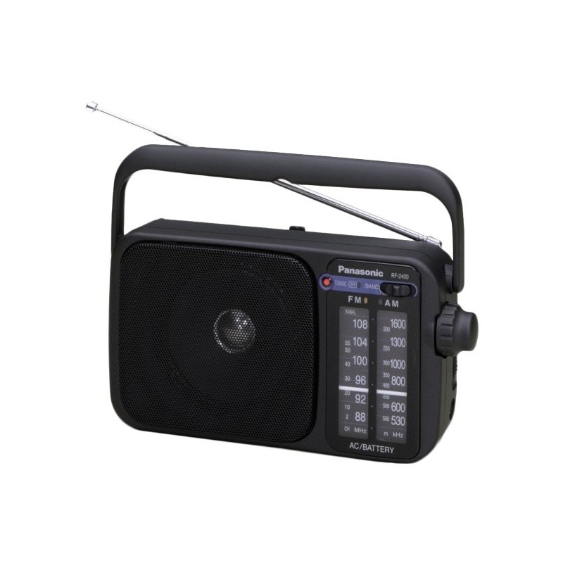 Panasonic RF-2400D Portátil Analógica Negro