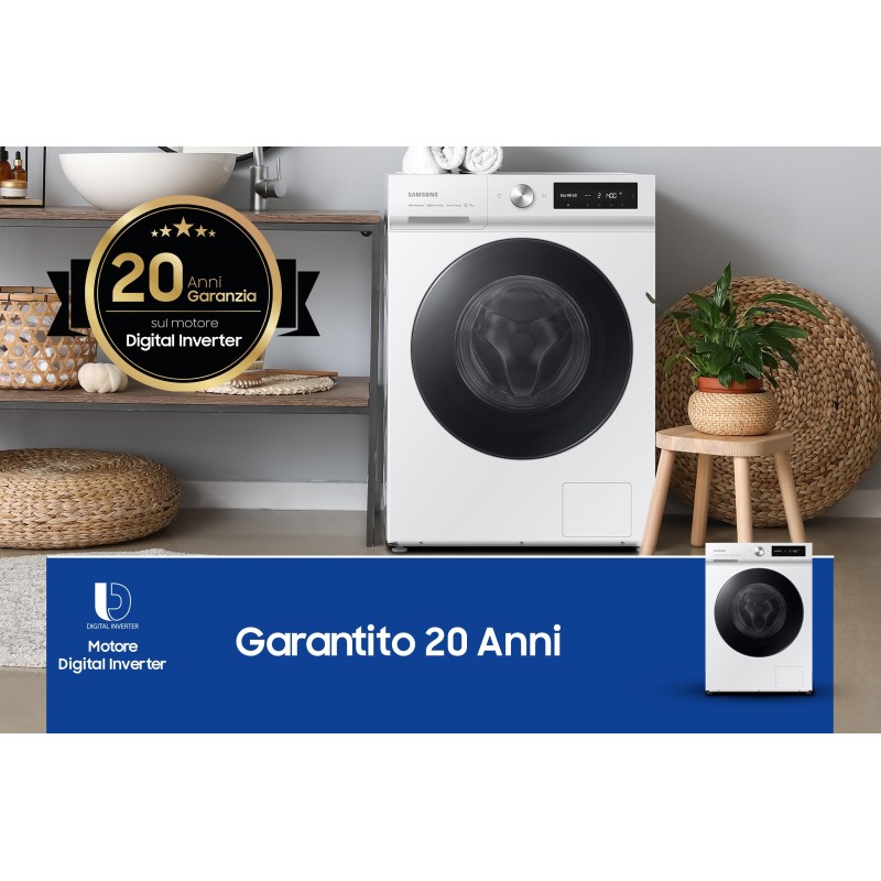 Samsung WW11BB744DGW lavadora Carga frontal 11 kg 1400 RPM A Negro, Blanco