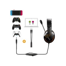 Spirit of Gamer PRO-H3 Auriculares Alámbrico Diadema Juego Negro, Naranja