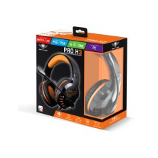 Spirit of Gamer PRO-H3 Auriculares Alámbrico Diadema Juego Negro, Naranja