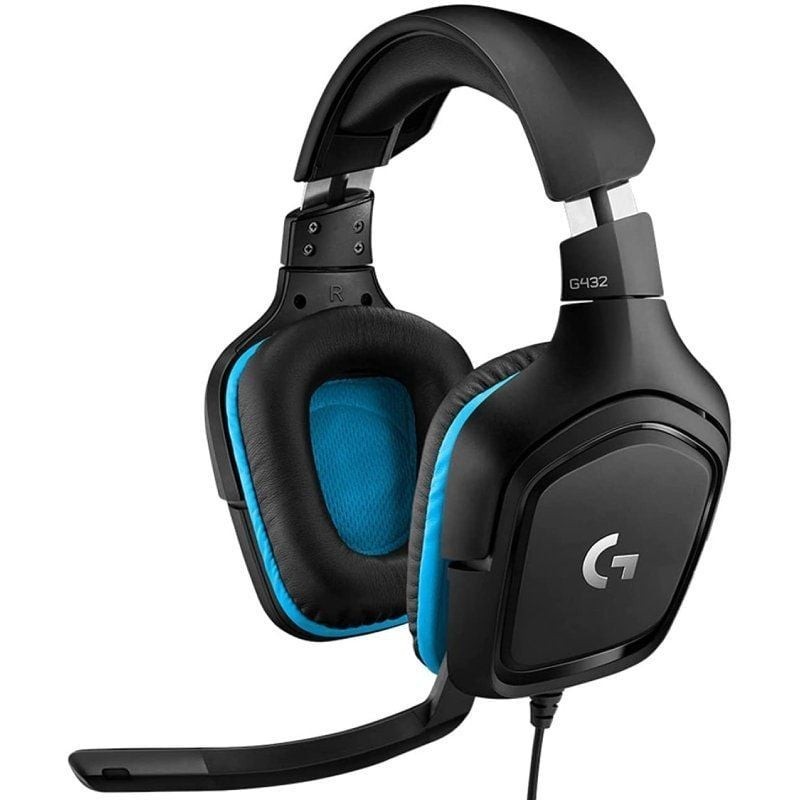 Auriculares Gaming con Micrófono Logitech G432 USB 2.0 Jack 3.5 Negros